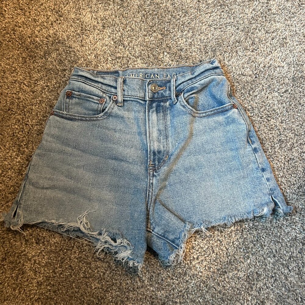 American Eagle High-Rise Jean Shorts Stretch 00